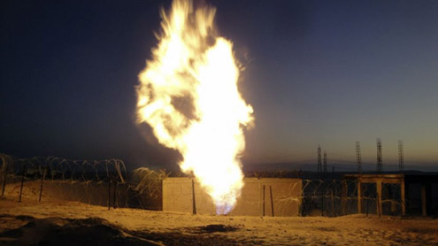 Gas pipeline blown Khairpur